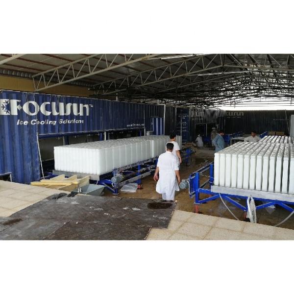 Water Cooling Direct Cooling System Containerized Ice Block Making Machine 10