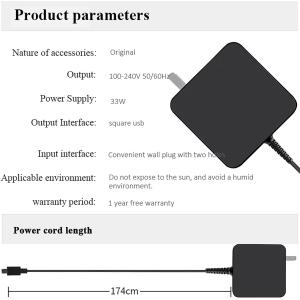 ROHS ASUS Laptop Charger AC Adapter Replacement 19V 1.75 A 33W
