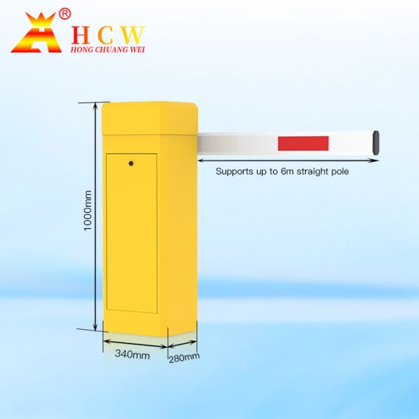 HCW Barrier Turnstile Gate with Customizable 2-6m Arm Cold Rolled Steel Housing