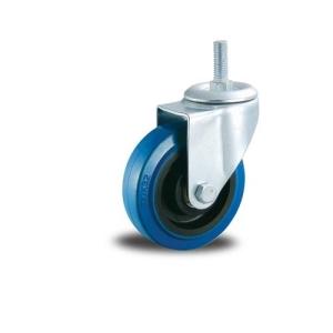 Threaded Stem Elastic Rubber Caster