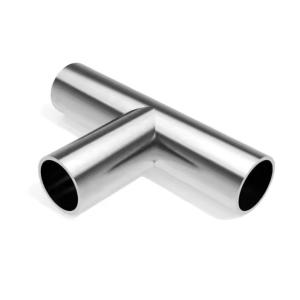 Sanitary Hygienic SS316L Tee Weld Food Grade Bioprocessing Phramaceutical ASME