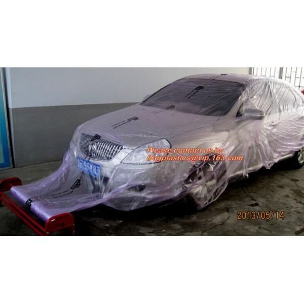 Auto Paint Plastic Protection Masking Film Car Accessories, Disposable Car Accessories Paint Masking Film,PE Semi-Fini