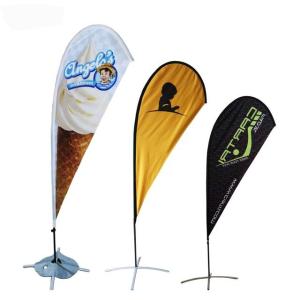 OEM Design Beach Banner Flags 200*90CM Custom Beach Flags Double Sided Printing