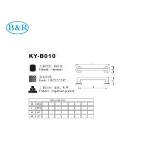 Chrome Plated Aluminum Alloy Handles B010N Durable Furniture Accessories