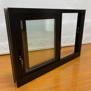 Windproof Aluminum Sliding Windows With Powder Coated Frame Insect Screen