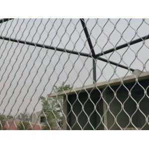 stainless steel zebra enclosure mesh wire rope mesh