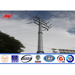 20m Q345 bitumen electrical power pole for electrical transmission