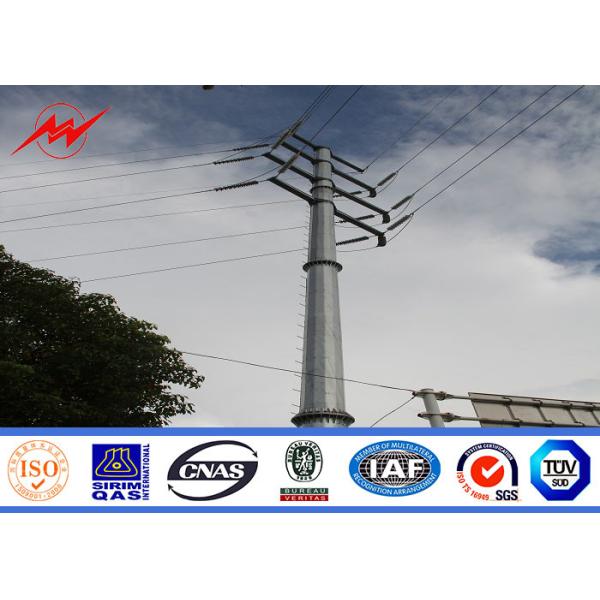 Buy 20m Q345 bitumen electrical power pole for electrical transmission at wholesale prices