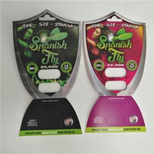 Quality Sex Pill Blister Card Packaging Spanish Fly 2000 Male Enhancement Pills Packing for sale