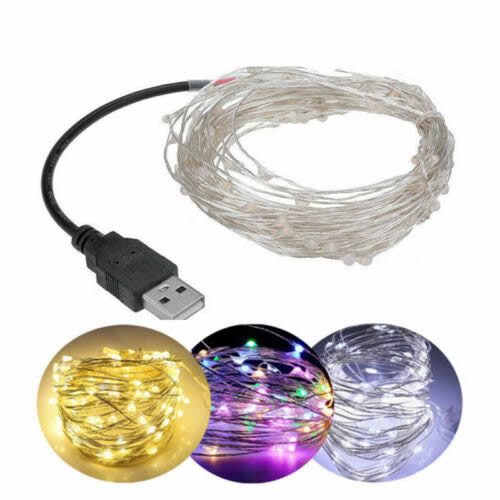 50 LED USB String Lights 5m Length IP65 DC 5V For Festival Decoration