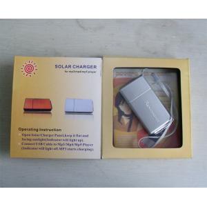 Solar emergency charger for MP3/MP4/Mobile phone