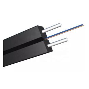 Self-supporting Distribution Wooden Drum Indoor Flat Drop Cable for FTTx G657A