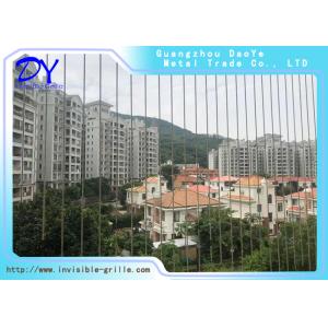 Quality Balcony Grill Design Wire Railing Invisible Security Fence for sale