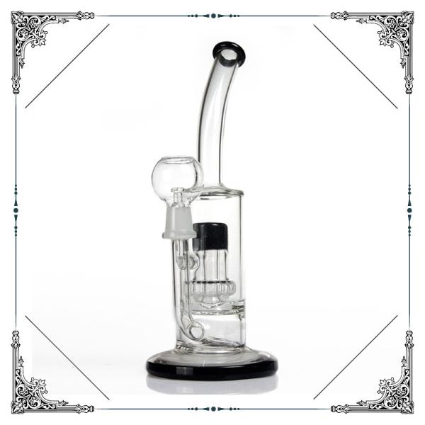 Showerhead Perc Glass Bongs Hookah Smoking Pipes Thickness 5mm