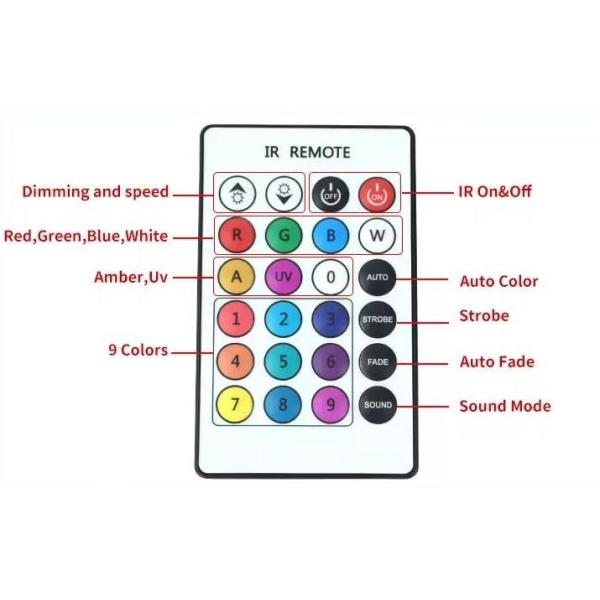 High Quality Brightness 6pcs 20W Waterproof Battery Led Par Light Dmx Control Rgbwa-Uv Led