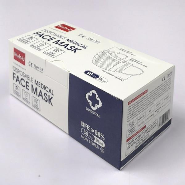 Buy EN14683 Face Mask , 3PLY Surgical Face Mask , BFE≥98% Type IIR Face Mask , Hospital Surgical Use Mask at wholesale prices