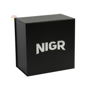 Black Custom Logo Magnetic Close Clothing Gift Fedora Cowboy Hat Box Packaging