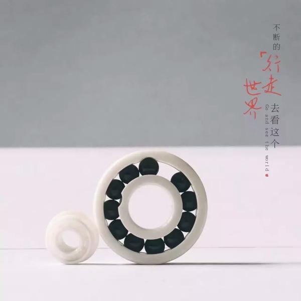 White Miniature Ceramic Bearings For Food Processing Industries Machines