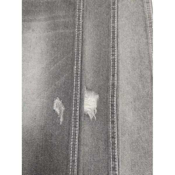 GRAY Color Left Twill 10.3oz Denim Fabric Woven With 180cm Full Width For Jeans