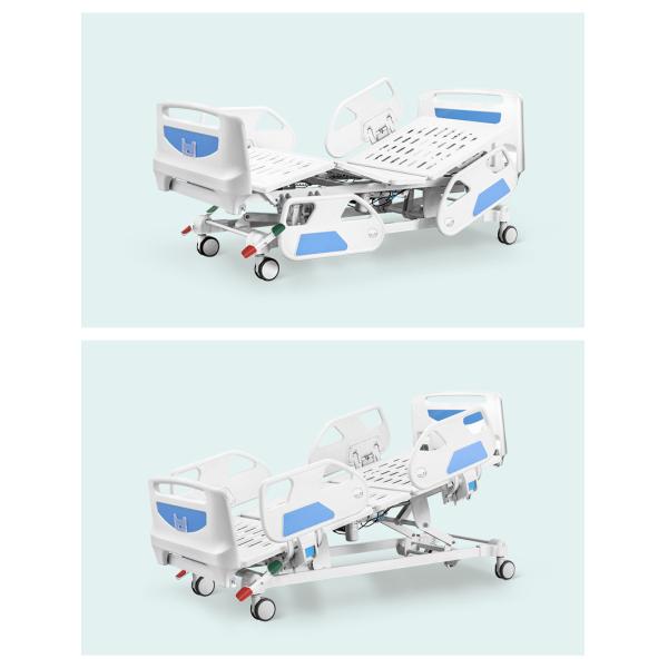 Portable Casters 5 Function Folding Metal Medical Furniture Adjustable Electric Nursing Patient Hospital Bed
