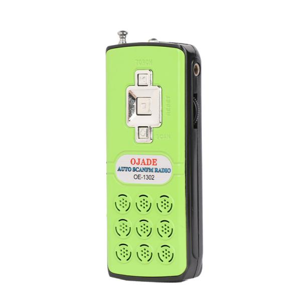 Buy Mini Flashlight Handheld FM Radio Speaker Camping Stereo Earphone Jack at wholesale prices