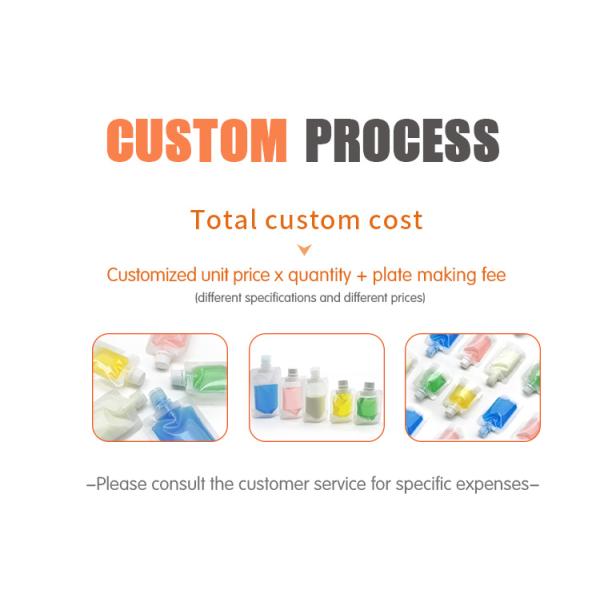 PP 10ml 50ml Plastic Flip Plastic Bag With Screw Cap Eco Friendly Liquid Soap Packaging