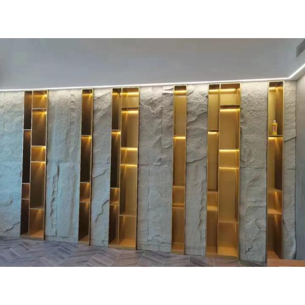 Model Wooden Wine Rack Cabinet for Home Hotel in Customized Red and Black/Gold Color