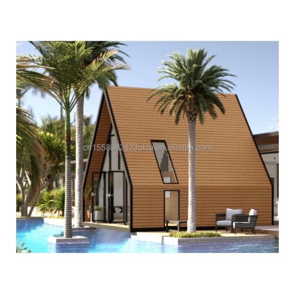 20ft or 40ft Outdoor Steel Shipping Container Other Modern Design Triangle Container House for Hotel or Couples' Holiday