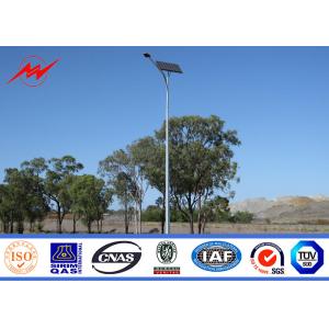 China Polygonal Single Cross Arm Steel Galvanised Street Light Pole on sale