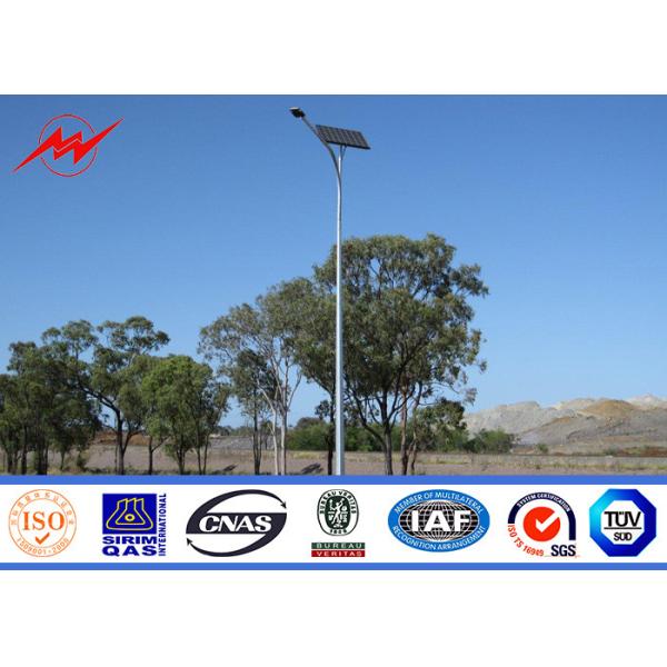 Buy Polygonal Single Cross Arm Steel Galvanised Street Light Pole at wholesale prices