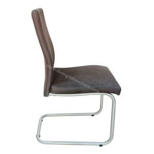 Fabric Upholstered Stainless Dining Chair Livingroom Chair Leisure Chair