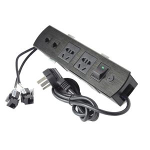 Multimedia Desk Power Outlet 1.5m Cable Long Two USB Charger Durable