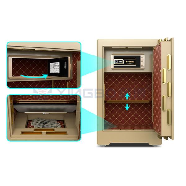 YB/ZY-70 Commercial Safe Box Semiconductor Fingerprint Biometric Technology 4 Open Ways