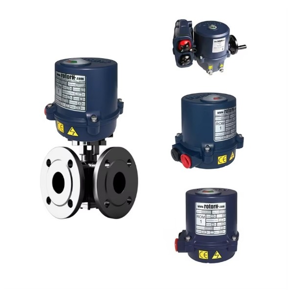 Buy Chinese Brand Control Valve Ball Valve with Rotork ROM Actuator Electric at wholesale prices