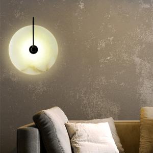 Modern Sconces Lamp Wall Lights Marble Lampshade LED natural stone lamp（WH-OR
