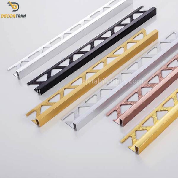 Buy Tile Step Edge Strip Shower Tile Edge Trim Gold / Black / Silver Color at wholesale prices