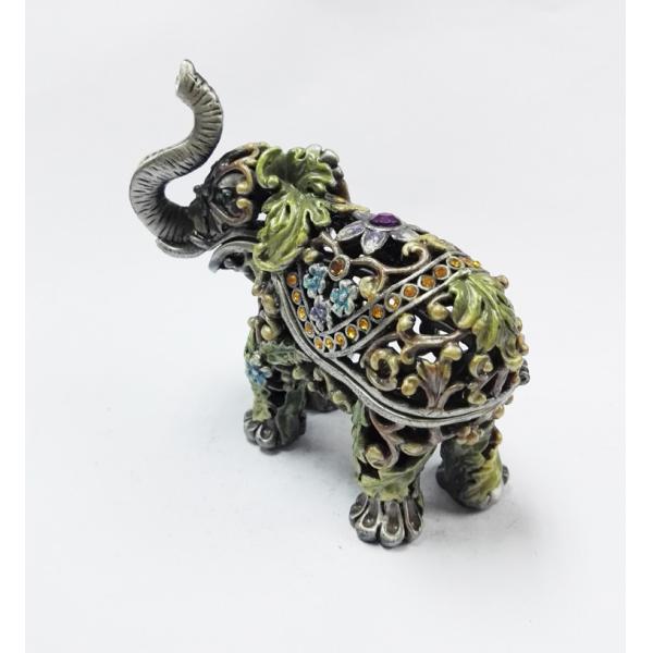Funky elephant group set decorative indian metal jewellery boxes