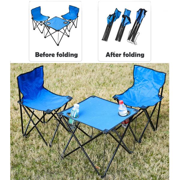 Fishing Camping Beach Fabric Double Portable Outdoor Garden Chair and Table for Adults