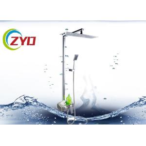 China Convinent 22MM Square Bathroom Shower Sets With Adjustable Shower Holder on sale
