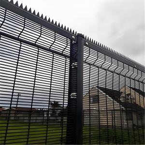China Galvanized High Security Welded Wire Mesh Fence 1.8M Anti Climb Fence With Spike on sale