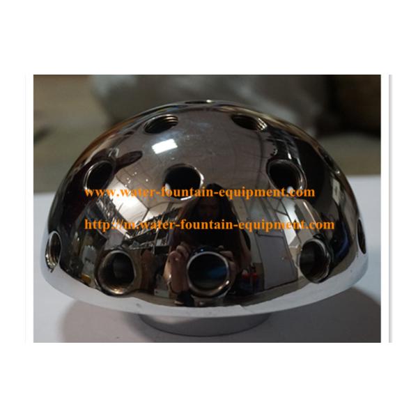 Buy Copper / Brass Chromplated Water Fountain Nozzles Half Dandelion / Ball at wholesale prices