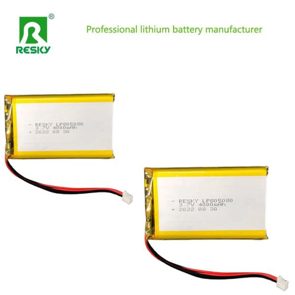Solar Lithium Polymer Lipo Batteries 805080 3.7V 4000mAh
