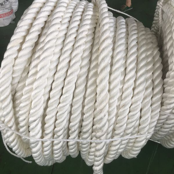 Waterproof 3 Strand Nylon Rope for Commercial Fishing and Dock Mooring
