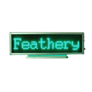 Quality Green LED Scrolling Display Moving Sign Display Rechargeable/Edit By PC/B1664APG for sale