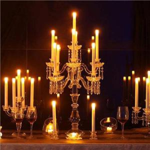 Quality Crystal Candle Holder with LED Candlelight for sale