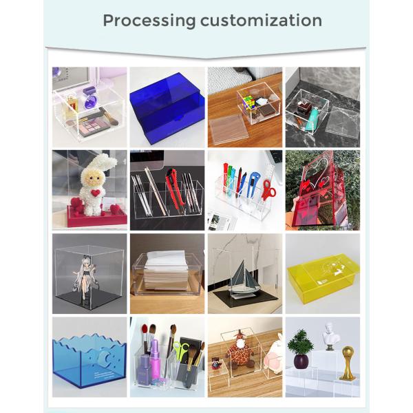 Modern Minimalist Acrylic Tea Table Square Shape For Luxurious Living Room Decor