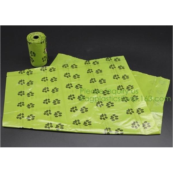 Buy Corn starch PLA 100% Compostable dog poop bag biodegradable waste bags, waste disposable, disposable consumbles, bagease at wholesale prices