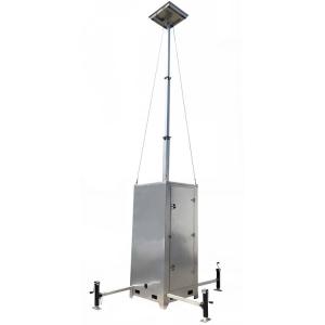 Mobile Construction Site Monitoring Cabinet With 6m Telescopic Mast