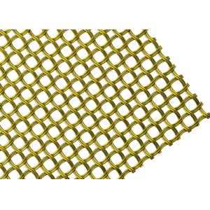 3D Effect SS304 Woven Wire Mesh Panels For Window Glass Wall Decoration