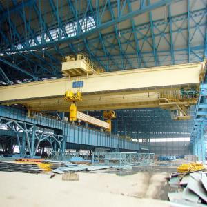 10+10 Ton Double Beam Overhead Crane With Revolving Electromagnetism Hanger